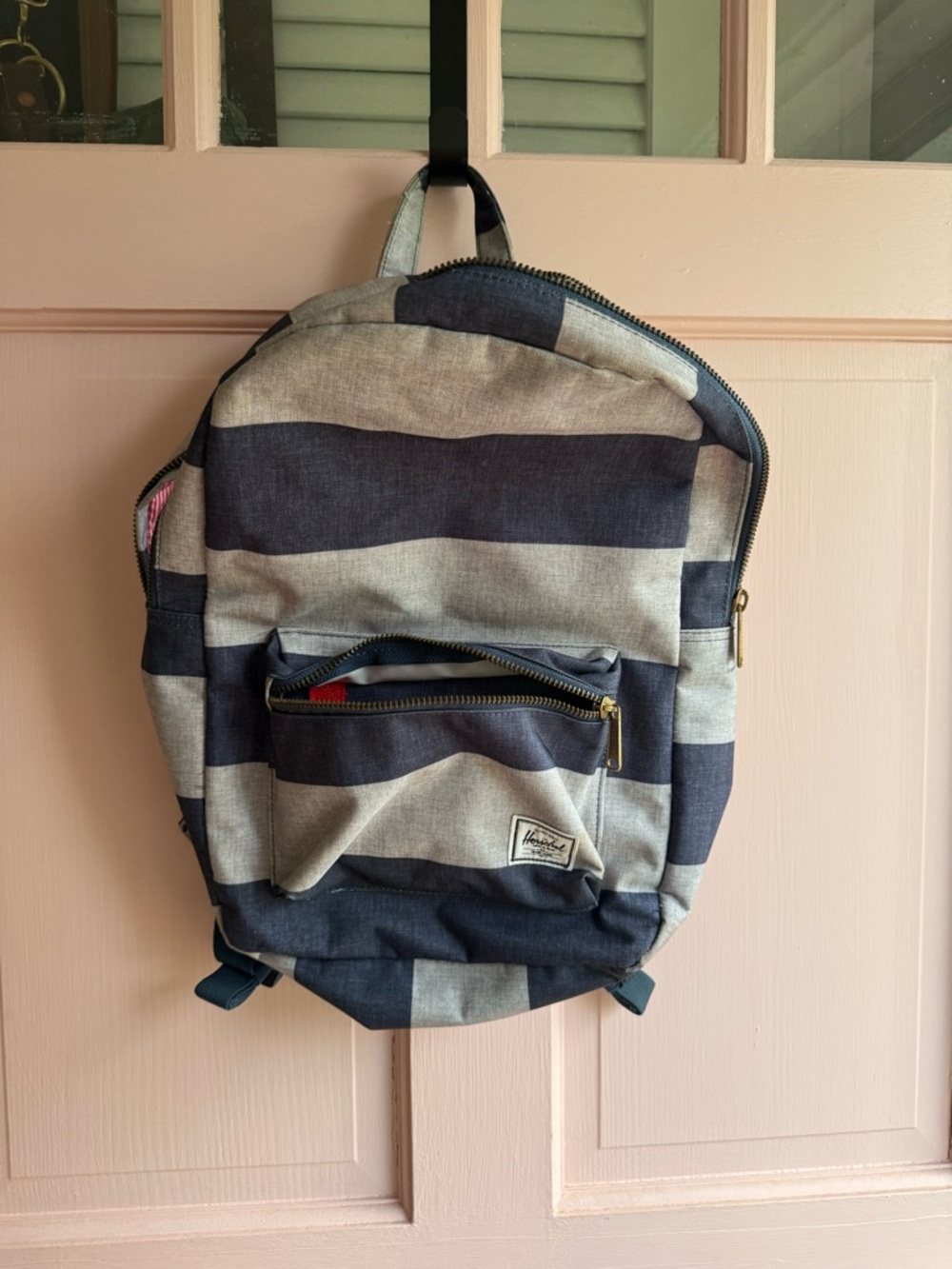 Herschel Supply Company Navy & Gray Striped Backpack